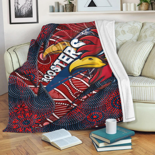 Love New Zealand Premium Blanket - Sydney Roosters Aboriginal Premium Blanket A35