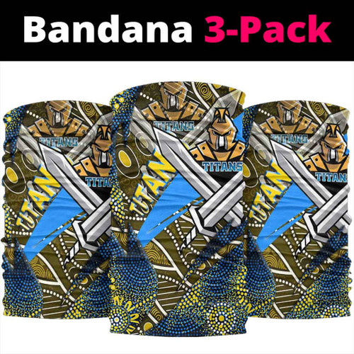 Love New Zealand Bandana - Gold Coast Titans Aboriginal Bandana A35