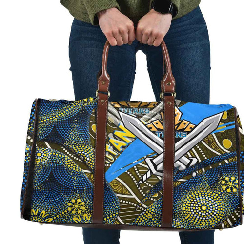 Love New Zealand Bag - Gold Coast Titans Aboriginal Travel Bag A35