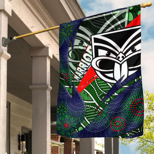 Love New Zealand Flag - New Zealand Warriors Aboriginal Flag A35