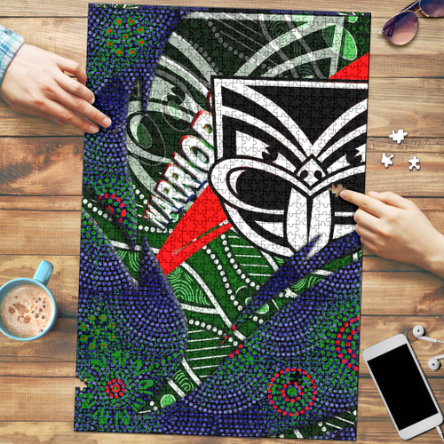 Love New Zealand Jigsaw Puzzle - New Zealand Warriors Aboriginal Jigsaw Puzzle A35