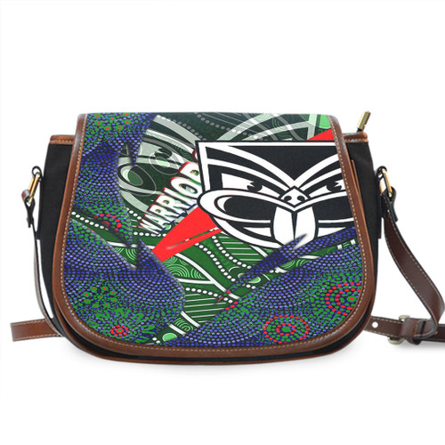 Love New Zealand Saddle Bag - New Zealand Warriors Aboriginal Saddle Bag A35