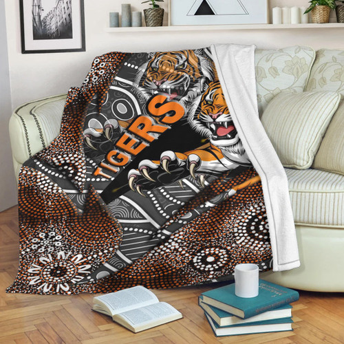 Love New Zealand Premium Blanket - West Tigers Aboriginal Premium Blanket A35