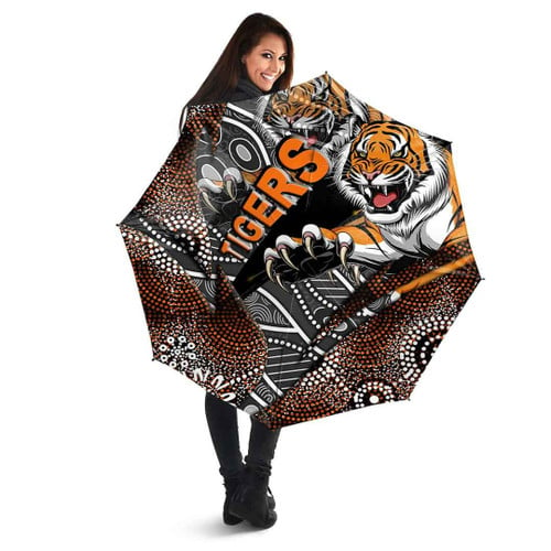 Love New Zealand Umbrellas - West Tigers Aboriginal Umbrellas A35