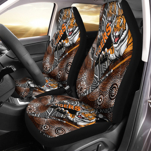 Love New Zealand Car Seat Covers - West Tigers Aboriginal Car Seat Covers A35
