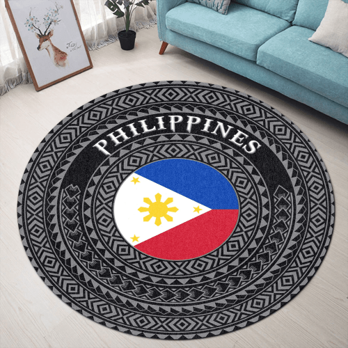 Love New Zealand Round Carpet - Philippines Flag Color A95
