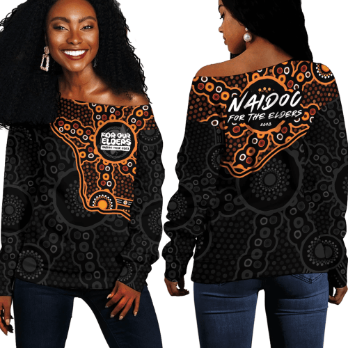 1sttheworld Clothing - National Naidoc Week 2023 - Off Shoulder Sweaters A7