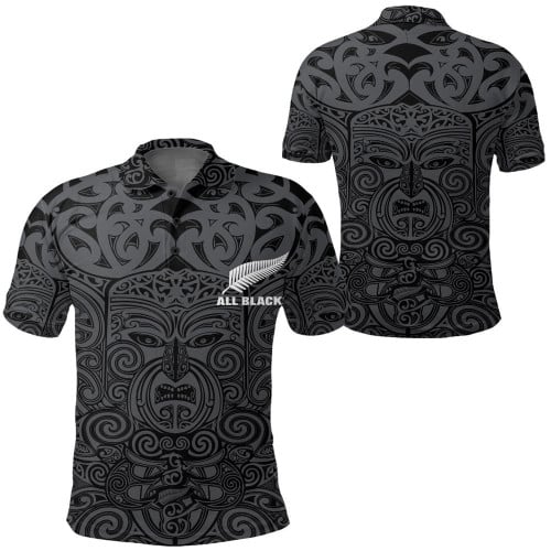 Love New Zealand Polo Shirts - New Zealand Rugby Maori Pattern A35
