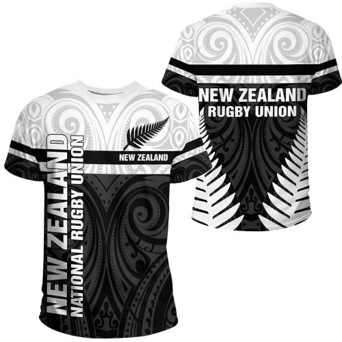Love New Zealand T-shirt - New Zealand Rugby Maori Horizontal Style A35