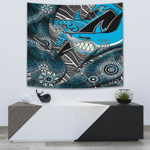 Love New Zealand Tapestry - Cronulla-Sutherland Sharks Aboriginal Tapestry A35