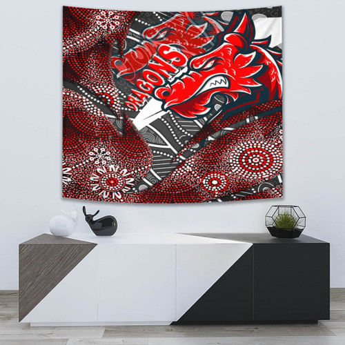 Love New Zealand Tapestry - St. George Illawarra Dragons Aboriginal Tapestry A35