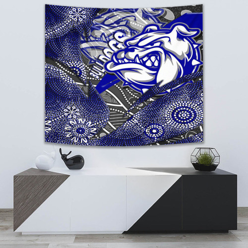 Love New Zealand Tapestry - Canterbury-Bankstown Bulldogs Aboriginal Tapestry A35