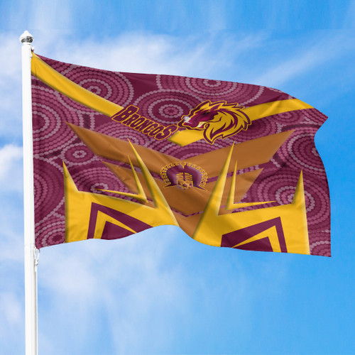 Love New Zealand Flag - Brisbane Broncos Sport Template Premium Flag A35