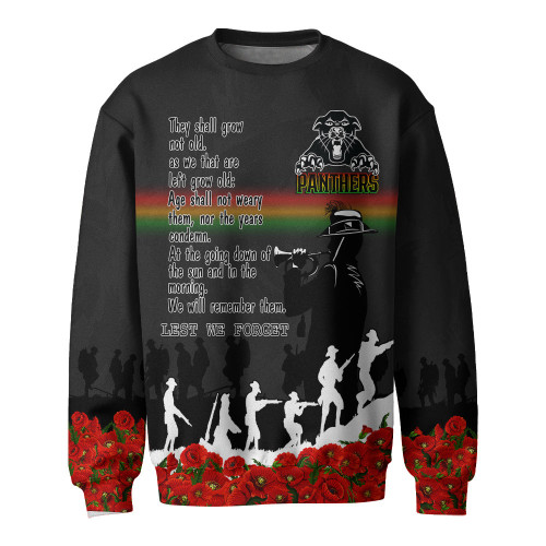 Penrith Panthers Sweatshirt, Anzac Day For the Fallen A31B