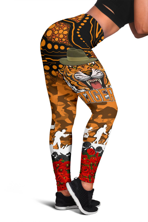 Wests Tigers Leggings, Anzac Day Lest We Forget A31B