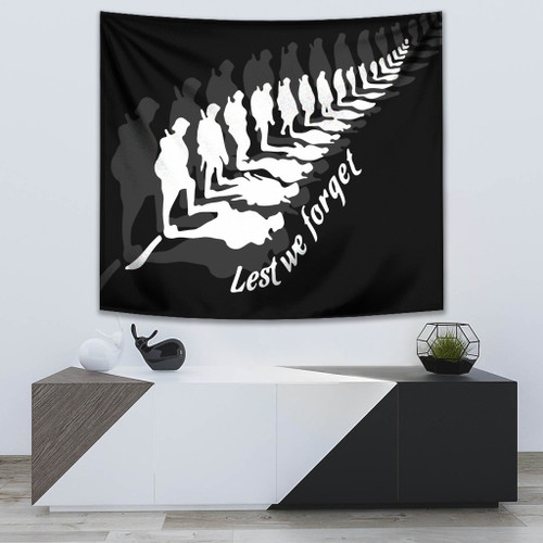 Anzac Day Tapestry - Anzac Silver Fern - Lest We Forget A7