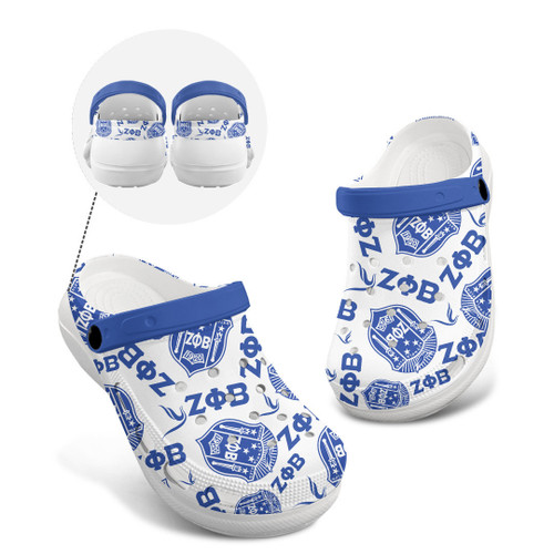 Greeklife Clogs - Zeta Phi Beta Patterns Clogs A35