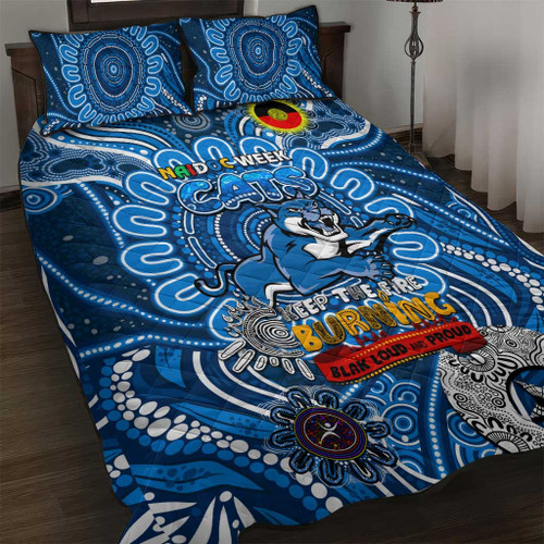 Geelong Cats NAIDOC Week 2024 Quilt Bed Set  Mascot Football NH24