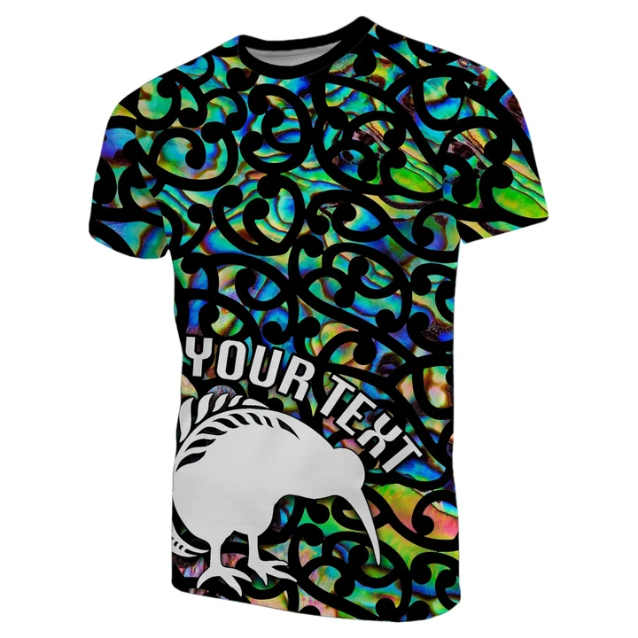 (Custom Personalised) Aotearoa T-Shirt Papua Shell Kiwi Bird