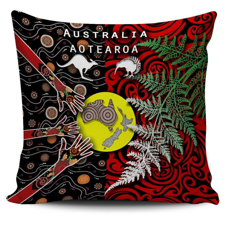 New Zealand Australia Pillow Cover - Maori Aboriginal K4 | Lovenewzealand.co