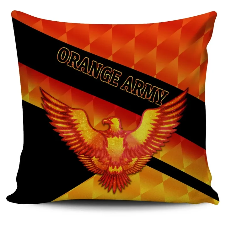 Orange Army Pillow Covers Cricket Sporty Style K8 | Lovenewzealand.co