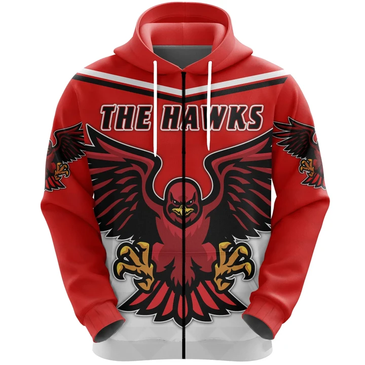 Australia Basketball Zip Hoodie The Hawks TH5| Lovenewzealand.co