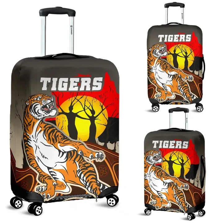 Wests Tigers Luggage Covers Version Aboriginal Art TH12 | Lovenewzealand.co