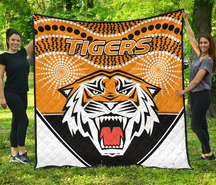Tigers Premium Quilt Wests Indigenous Newest K13 | Lovenewzealand.co