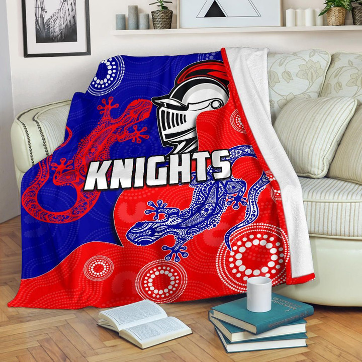 Newcastle Knights Premium Blanket Aboriginal TH4 | Lovenewzealand.co