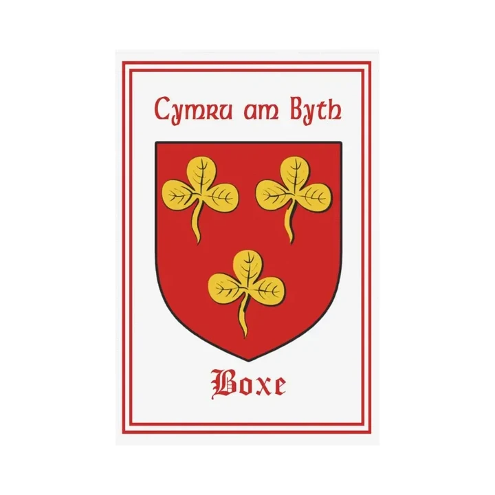 Boxe (Or Coxe, South Wales) Welsh Garden Flag A9 | Lovenewzealand.co