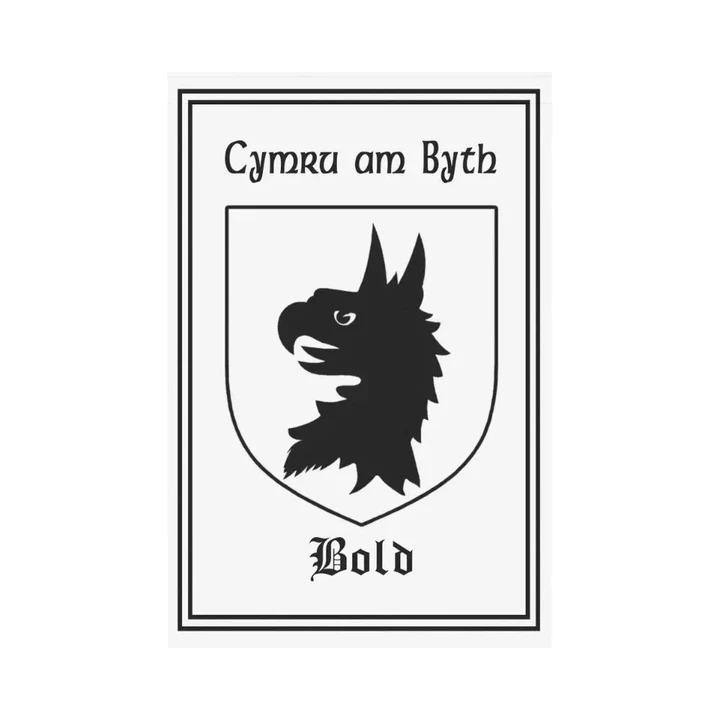 Bold (Bowld Of Conwy, North Wales) Welsh Garden Flag A9 | Lovenewzealand.co