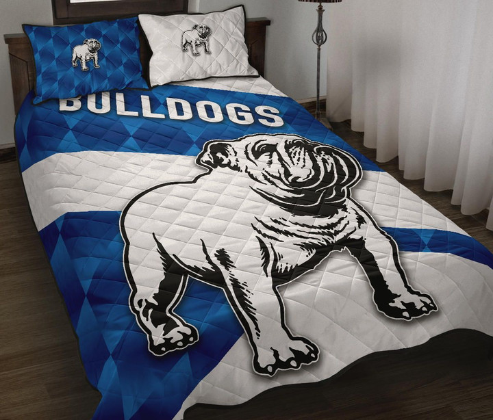 Bulldogs Quilt Bed Set Sporty Style K8 | Lovenewzealand.co