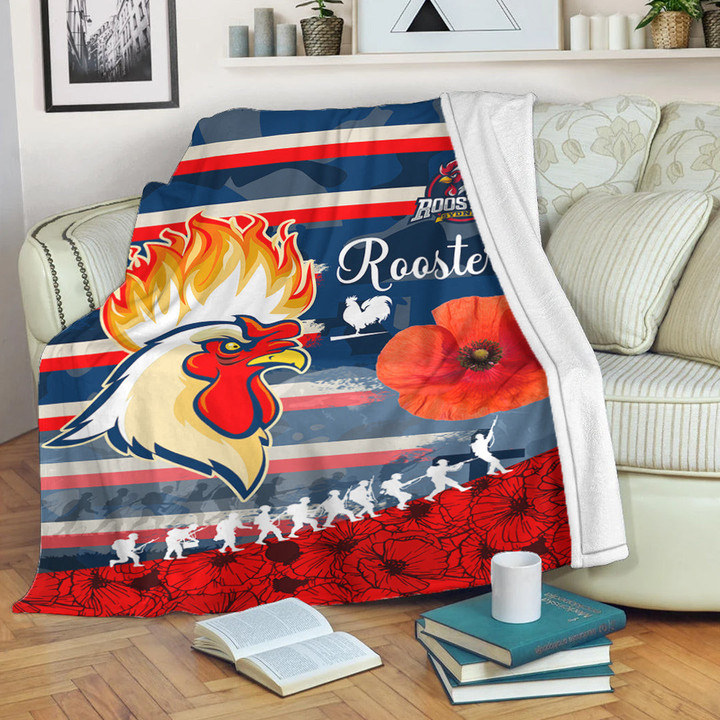 Love New Zealand Premium Blanket - Sydney Roosters Style Anzac Day New Premium Blanket | africazone.store
