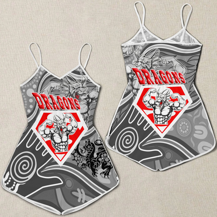 Love New Zealand Clothing - St. George Illawarra Dragons Superman Women Rompers A35