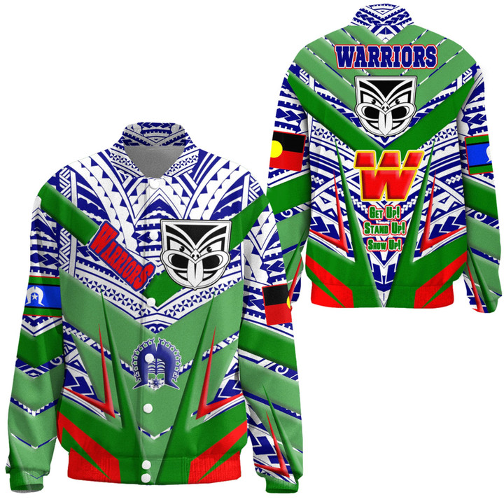 Love New Zealand Clothing - New Zealand Warriors Naidoc 2022 Sporty Style Thicken Stand-Collar Jacket A35 | Love New Zealand