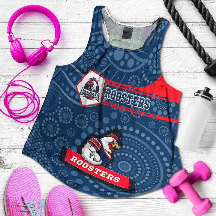 Love New Zealand Clothing - Sydney Roosters Simple Style Racerback Tank A35 | Love New Zealand