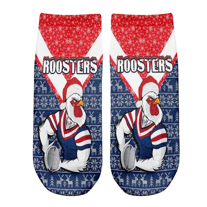 Love New Zealand Socks - Sydney Roosters Christmas Ankle Socks A31 | Lovenewzealand.co