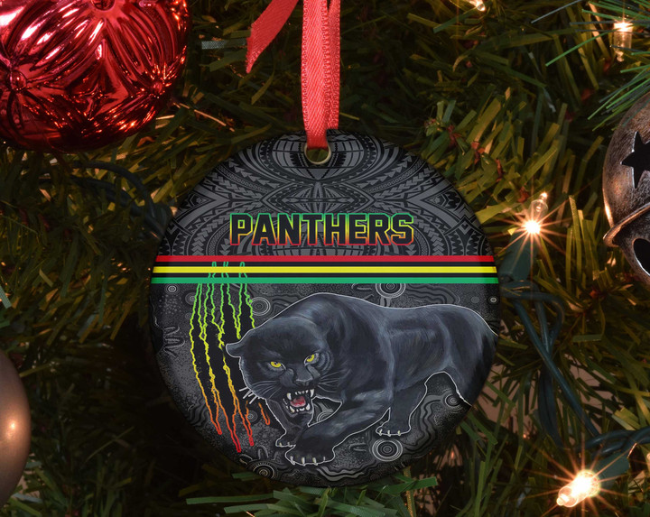 Love New Zealand Ornament - Penrith Panthers Tattoo Style Ornament A31 | Lovenewzealand.co