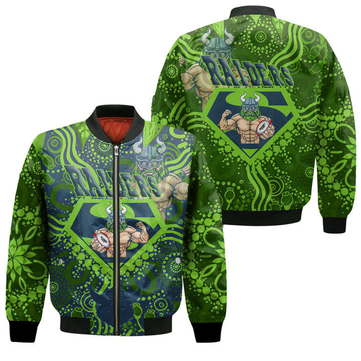 Love New Zealand Clothing - Canberra Raiders Superman Rugby Zip Bomber Jacket A35 | Love New Zealand