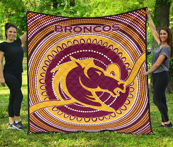 Brisbane Premium Quilt Broncos Aboriginal TH5 | Lovenewzealand.co