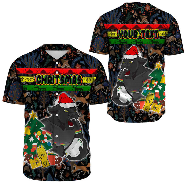 Love New Zealand Clothing - (Custom) Penrith Panthers Chritsmas 2022 Baseball Jerseys A35 | Love New Zealand