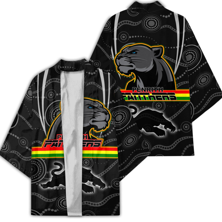 Love New Zealand Clothing - Penrith Panthers Head Panthers Kimono A35 | Love New Zealand