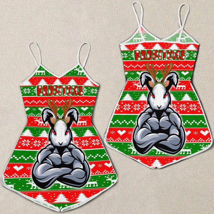 Love New Zealand Clothing - South Sydney Rabbitohs Chistmas Women Rompers A35