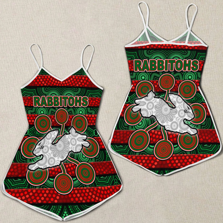 Love New Zealand Clothing - South Sydney Rabbitohs Aboriginal Women Rompers A35