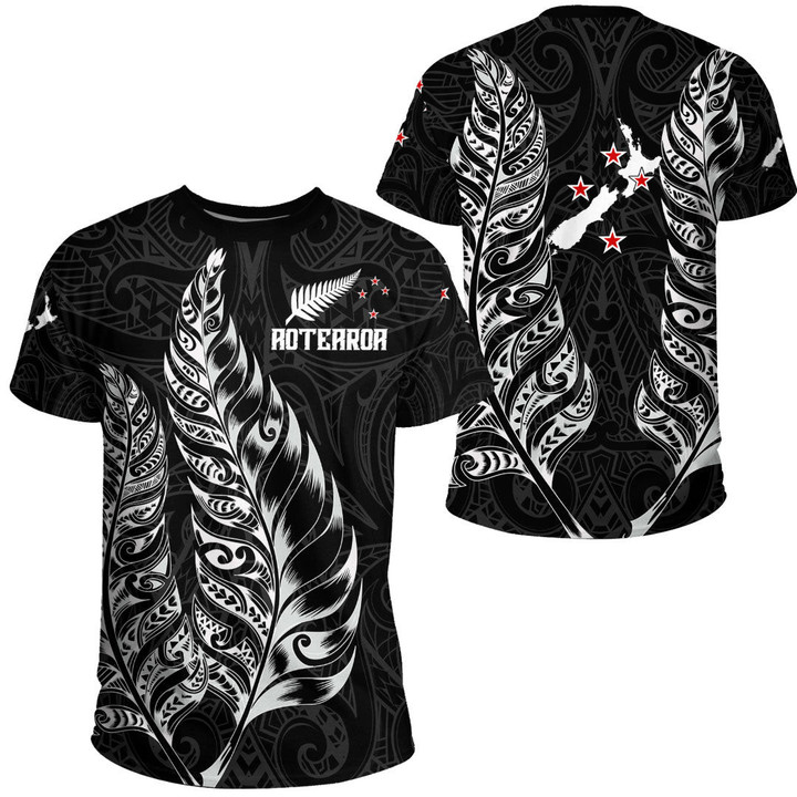 LoveNewZealand Clothing - New Zealand Aotearoa Maori Silver Fern New T-Shirt A7 | LoveNewZealand