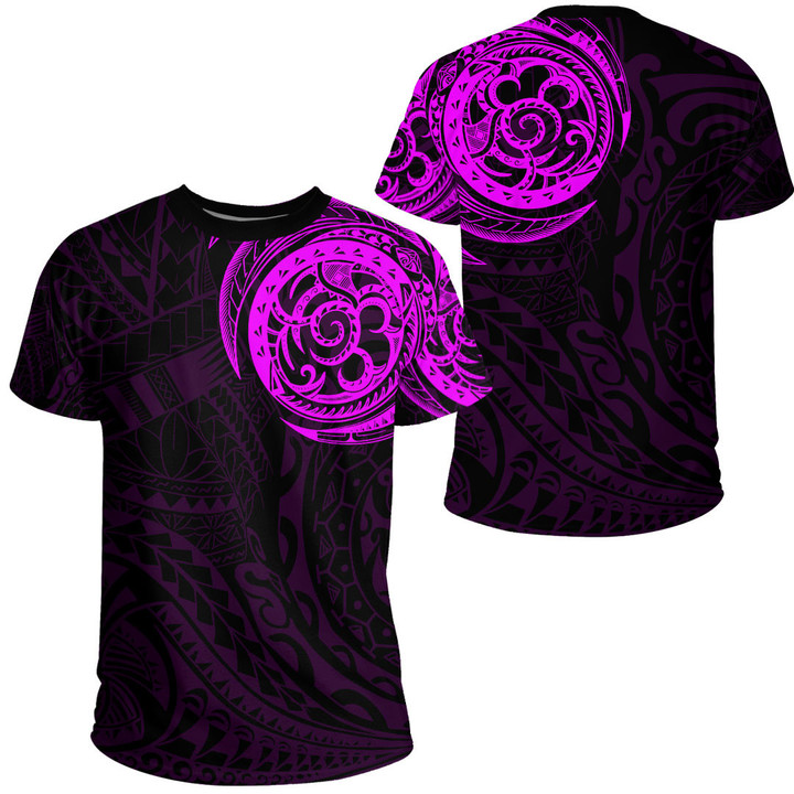 LoveNewZealand Clothing - Special Polynesian Tattoo Style - Pink Version T-Shirt A7 | LoveNewZealand