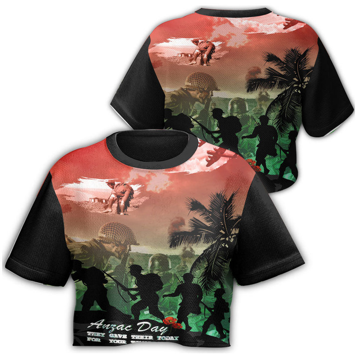 1sttheworld Clothing - They Gave Their Today For Your Tomorrow Croptop T-shirt A31