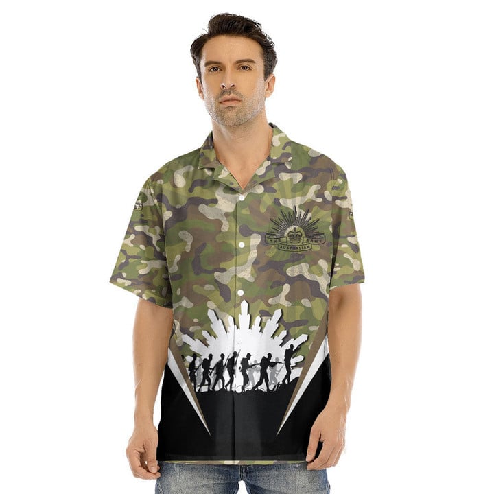 1sttheworld Clothing - Anzac Day Their Name Liveth For Evermore Hawaii Shirt A31