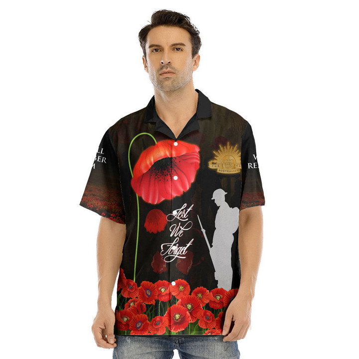 1sttheworld Clothing - Lest We Forget The Army Australia Hawaii Shirt A31