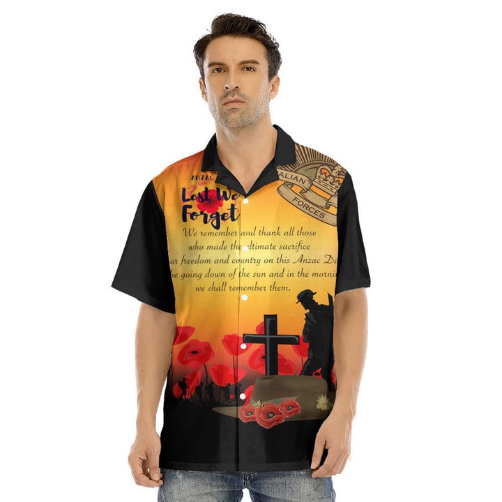 1sttheworld Clothing - Anzac Day We Shall Remember Them Hawaii Shirt A31